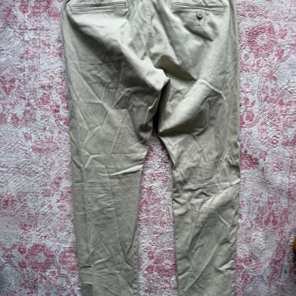 Jcrew Men's Cream and Tan Trousers